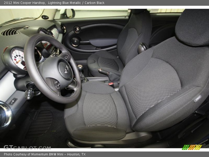 Lightning Blue Metallic / Carbon Black 2012 Mini Cooper Hardtop