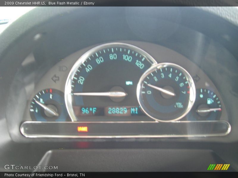 Blue Flash Metallic / Ebony 2009 Chevrolet HHR LS