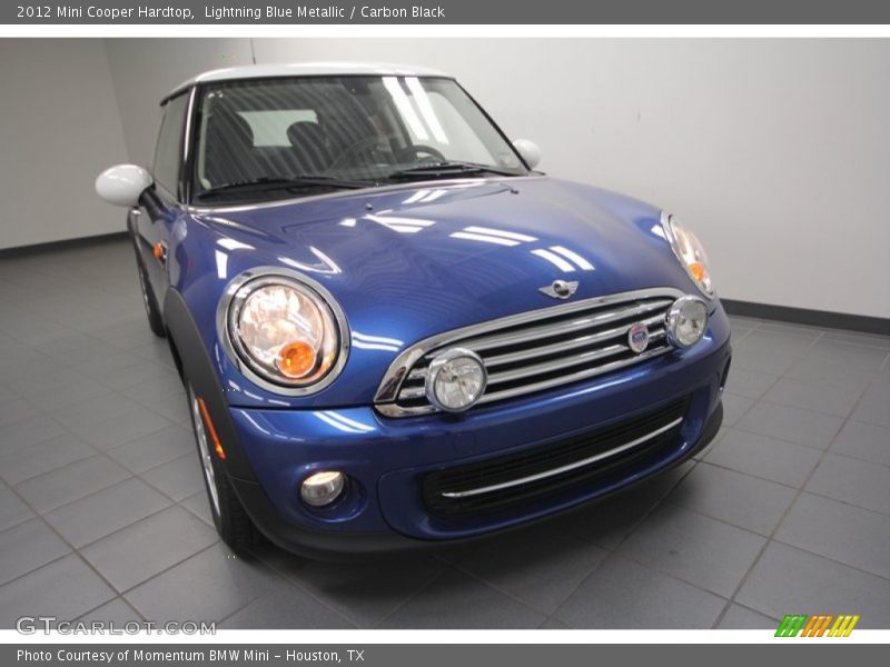 Lightning Blue Metallic / Carbon Black 2012 Mini Cooper Hardtop
