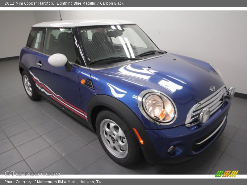 Lightning Blue Metallic / Carbon Black 2012 Mini Cooper Hardtop