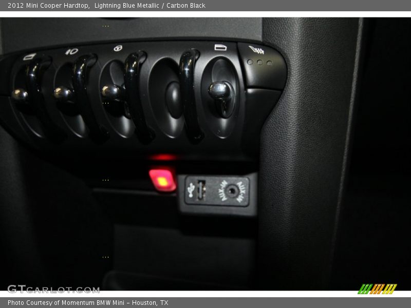 Lightning Blue Metallic / Carbon Black 2012 Mini Cooper Hardtop