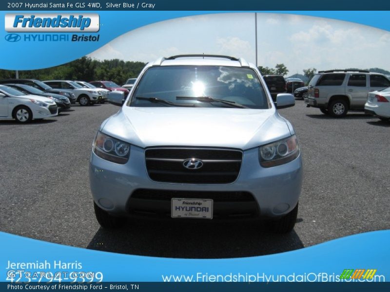 Silver Blue / Gray 2007 Hyundai Santa Fe GLS 4WD