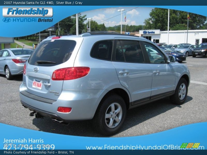 Silver Blue / Gray 2007 Hyundai Santa Fe GLS 4WD