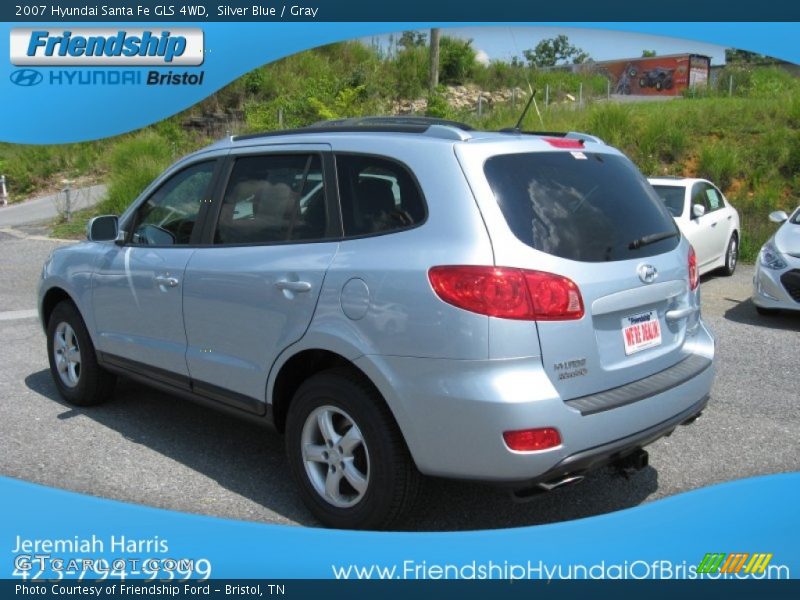 Silver Blue / Gray 2007 Hyundai Santa Fe GLS 4WD