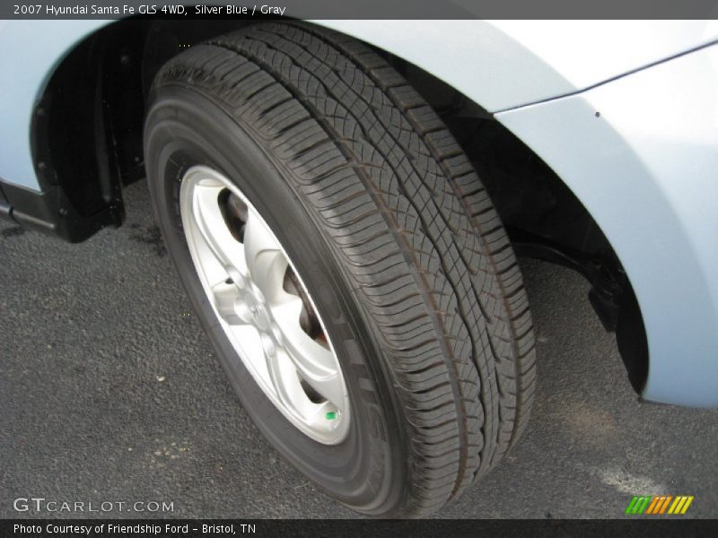 Silver Blue / Gray 2007 Hyundai Santa Fe GLS 4WD