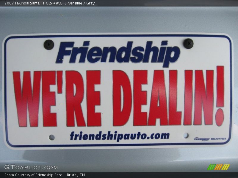 Silver Blue / Gray 2007 Hyundai Santa Fe GLS 4WD