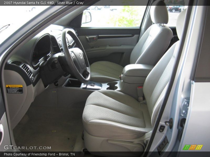 Silver Blue / Gray 2007 Hyundai Santa Fe GLS 4WD