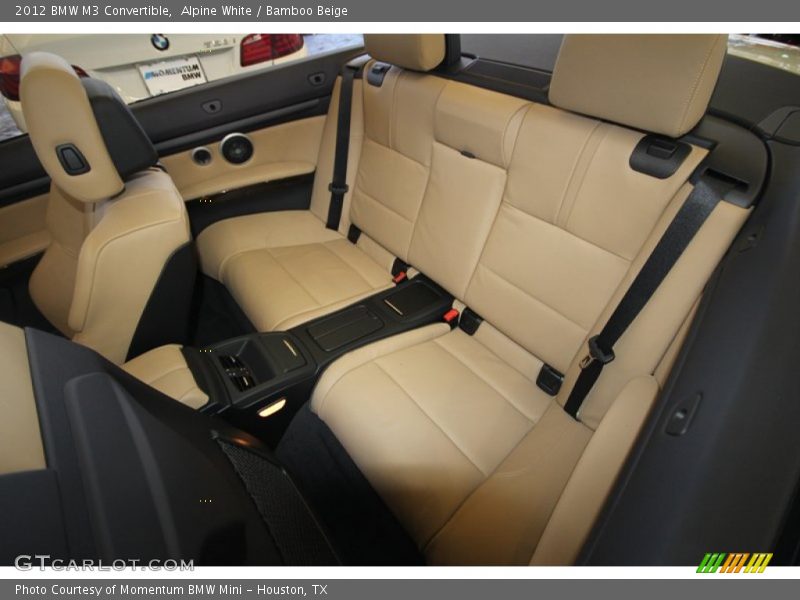 Rear Seat of 2012 M3 Convertible