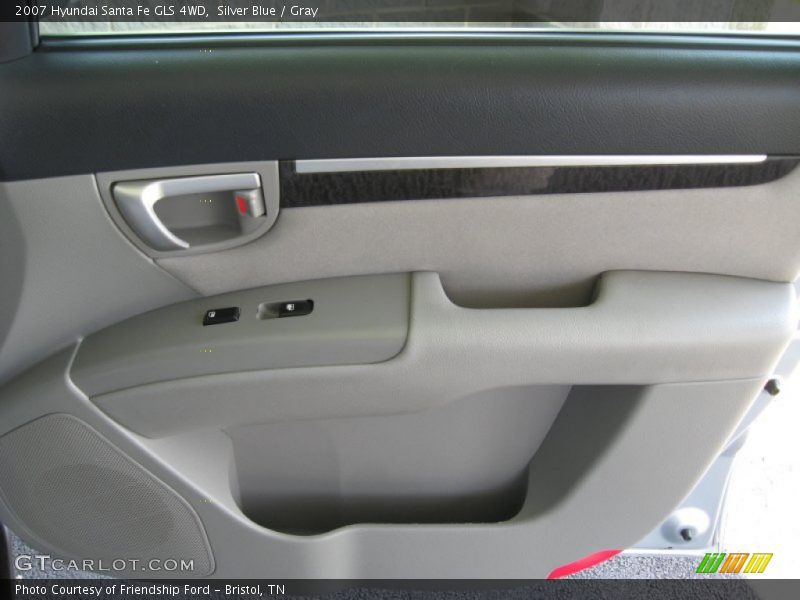 Silver Blue / Gray 2007 Hyundai Santa Fe GLS 4WD