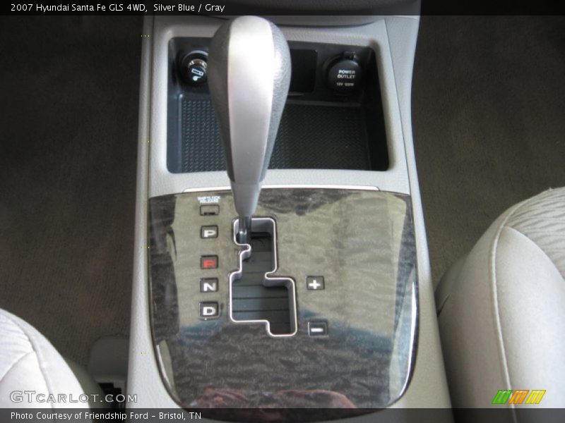 Silver Blue / Gray 2007 Hyundai Santa Fe GLS 4WD