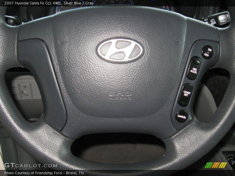 Silver Blue / Gray 2007 Hyundai Santa Fe GLS 4WD