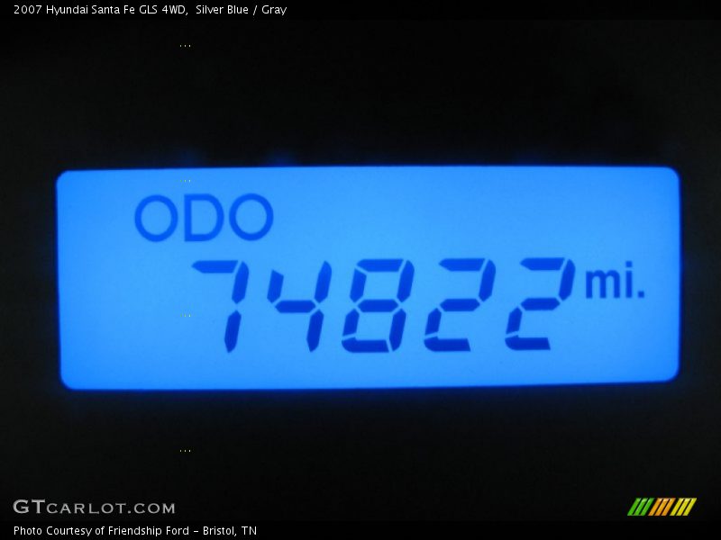 Silver Blue / Gray 2007 Hyundai Santa Fe GLS 4WD