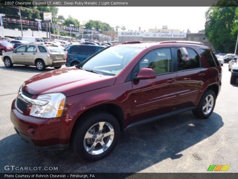 Deep Ruby Metallic / Light Cashmere 2007 Chevrolet Equinox LT AWD