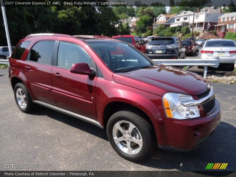 Deep Ruby Metallic / Light Cashmere 2007 Chevrolet Equinox LT AWD