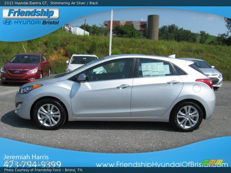 Shimmering Air Silver / Black 2013 Hyundai Elantra GT