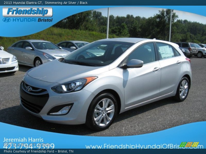 Shimmering Air Silver / Black 2013 Hyundai Elantra GT