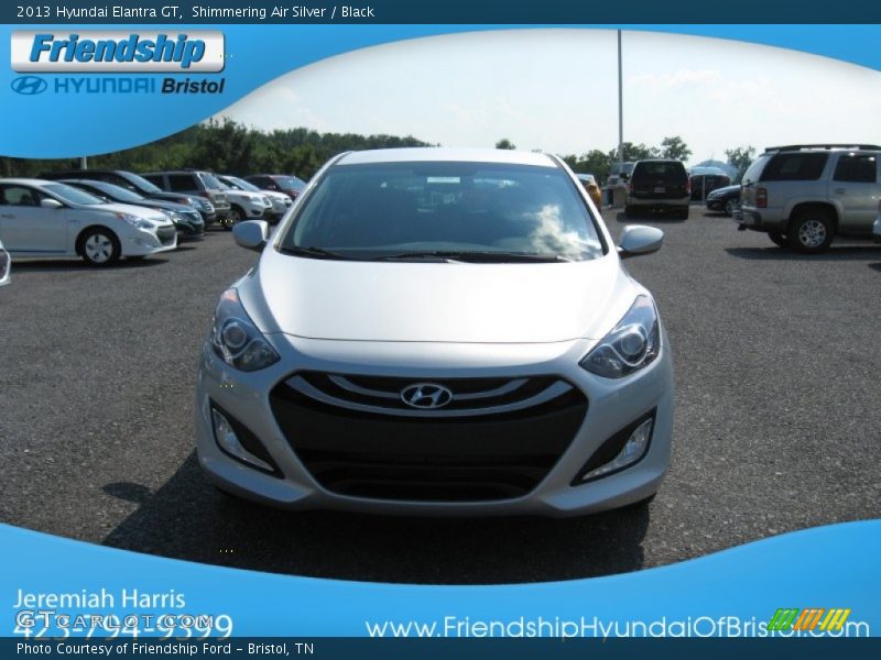 Shimmering Air Silver / Black 2013 Hyundai Elantra GT