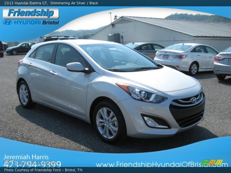 Shimmering Air Silver / Black 2013 Hyundai Elantra GT