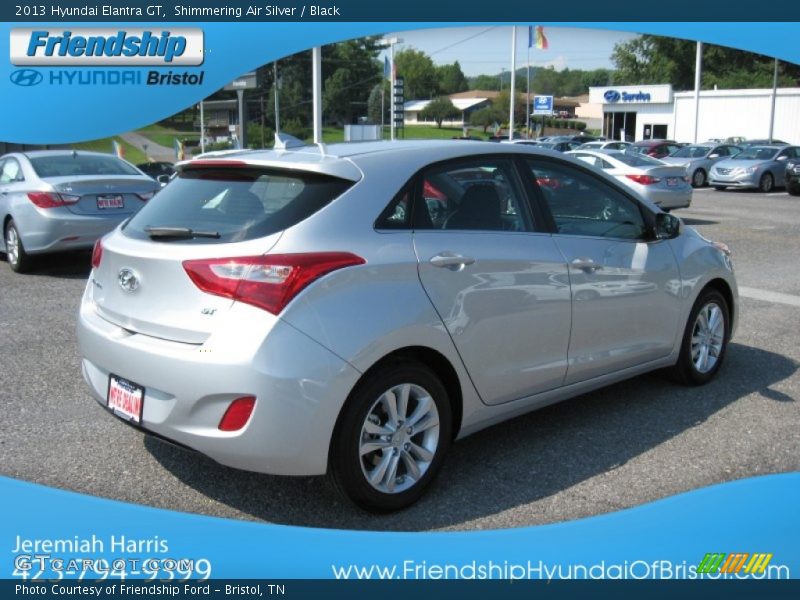 Shimmering Air Silver / Black 2013 Hyundai Elantra GT