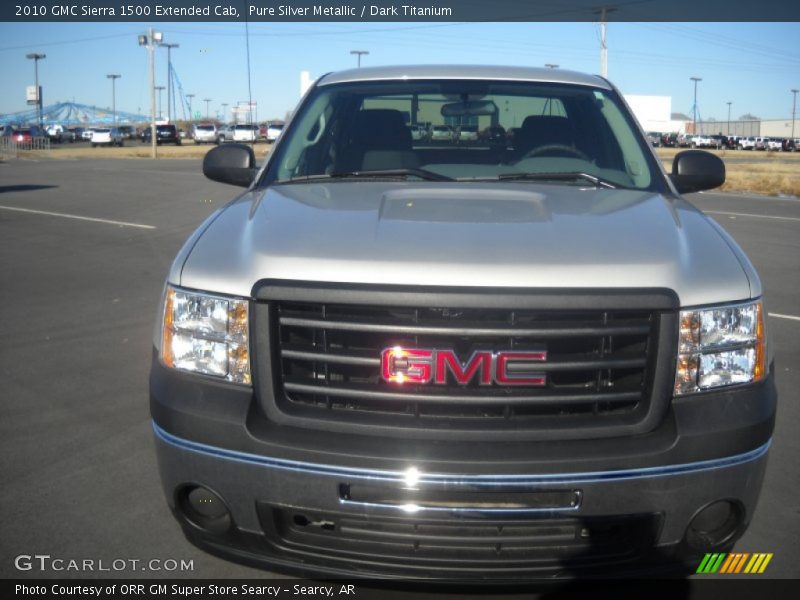 Pure Silver Metallic / Dark Titanium 2010 GMC Sierra 1500 Extended Cab