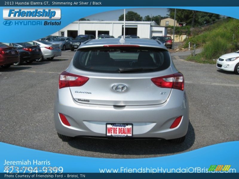 Shimmering Air Silver / Black 2013 Hyundai Elantra GT