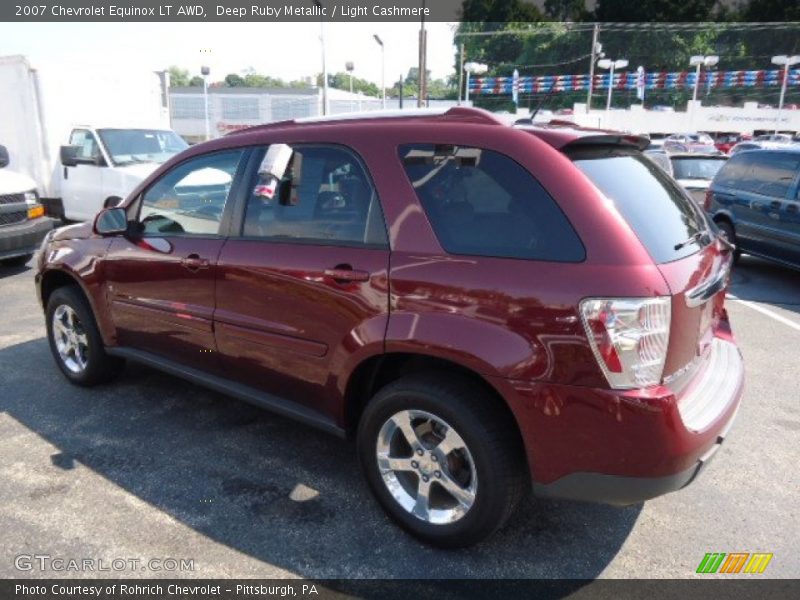 Deep Ruby Metallic / Light Cashmere 2007 Chevrolet Equinox LT AWD