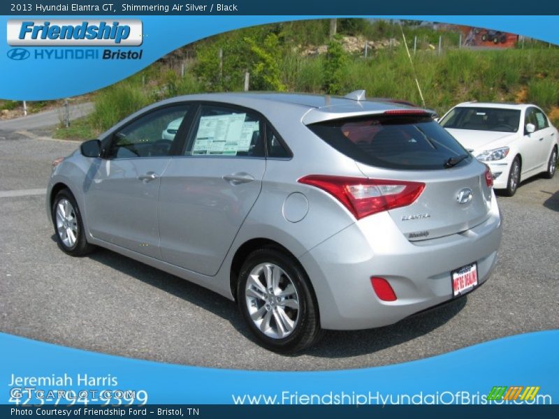 Shimmering Air Silver / Black 2013 Hyundai Elantra GT