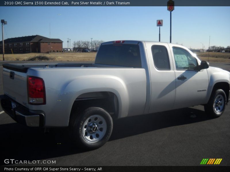 Pure Silver Metallic / Dark Titanium 2010 GMC Sierra 1500 Extended Cab