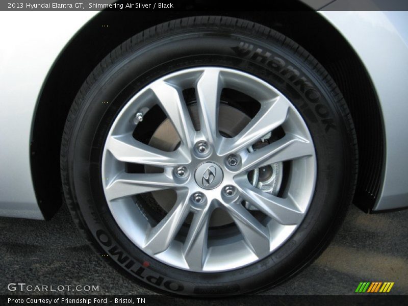 Shimmering Air Silver / Black 2013 Hyundai Elantra GT