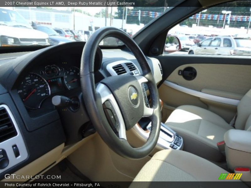 Deep Ruby Metallic / Light Cashmere 2007 Chevrolet Equinox LT AWD