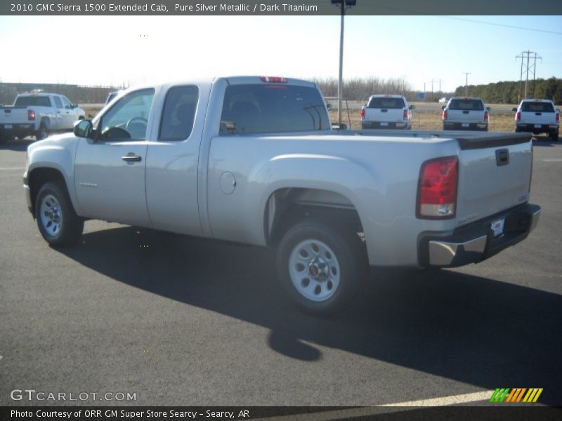 Pure Silver Metallic / Dark Titanium 2010 GMC Sierra 1500 Extended Cab