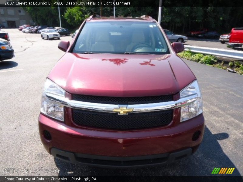 Deep Ruby Metallic / Light Cashmere 2007 Chevrolet Equinox LT AWD