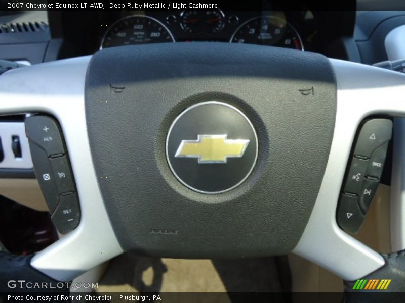 Deep Ruby Metallic / Light Cashmere 2007 Chevrolet Equinox LT AWD