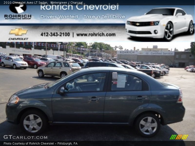 Wintergreen / Charcoal 2010 Chevrolet Aveo LT Sedan