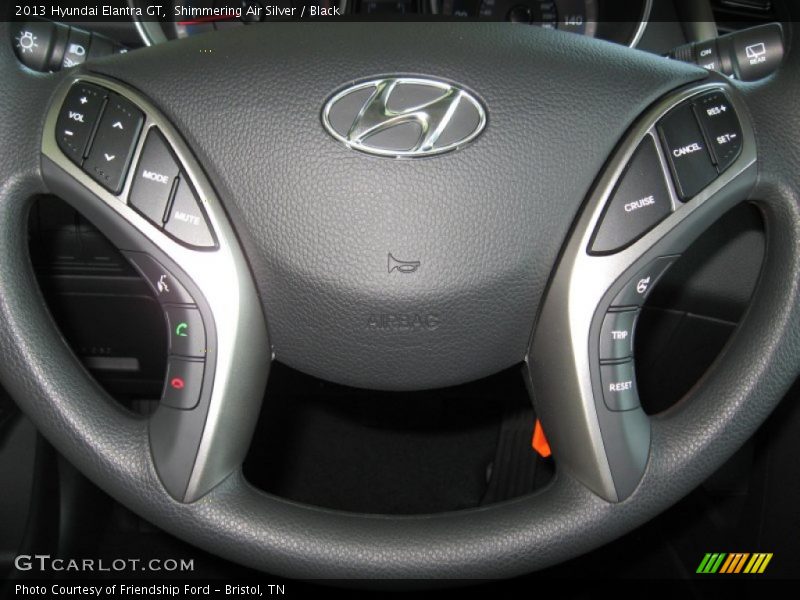 Shimmering Air Silver / Black 2013 Hyundai Elantra GT