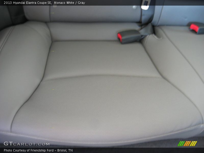 Monaco White / Gray 2013 Hyundai Elantra Coupe SE