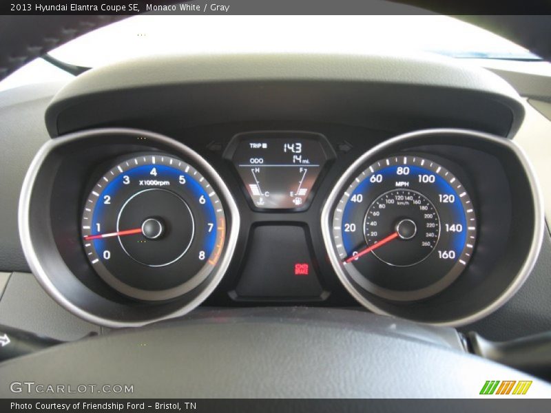  2013 Elantra Coupe SE Coupe SE Gauges