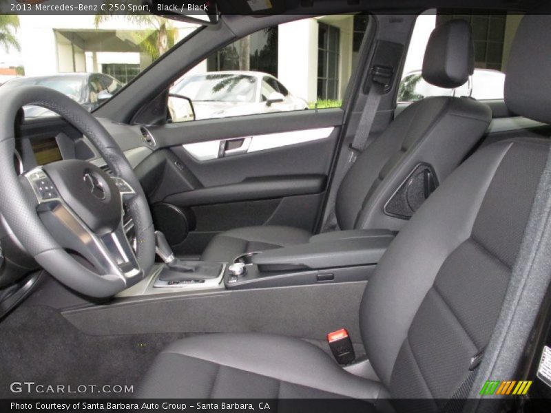 Black / Black 2013 Mercedes-Benz C 250 Sport