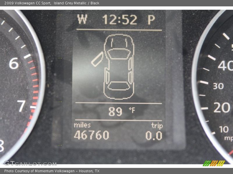 Island Grey Metallic / Black 2009 Volkswagen CC Sport