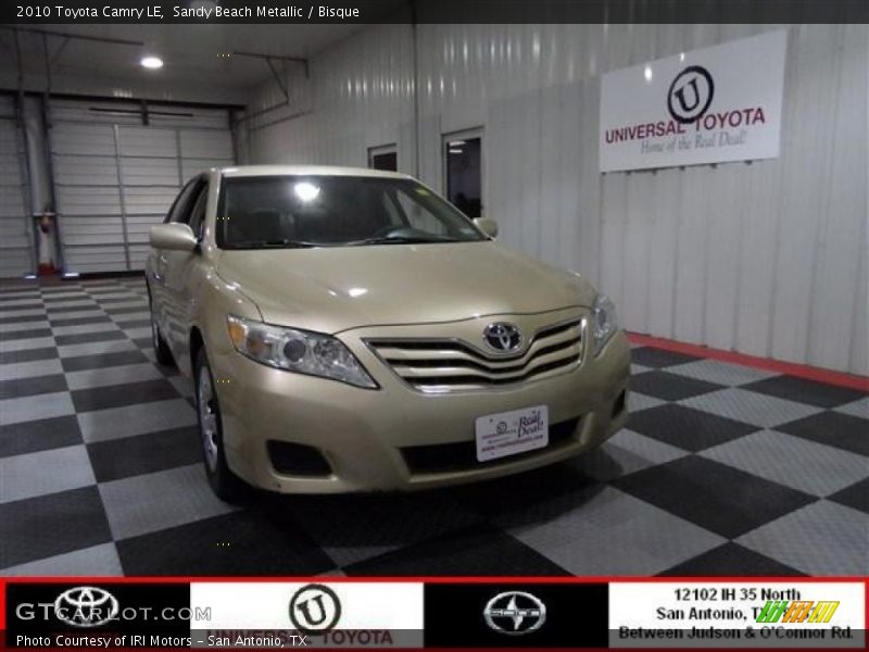 Sandy Beach Metallic / Bisque 2010 Toyota Camry LE