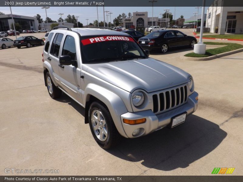 Bright Silver Metallic / Taupe 2003 Jeep Liberty Limited