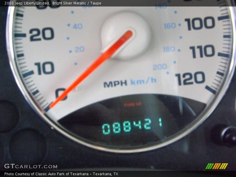 Bright Silver Metallic / Taupe 2003 Jeep Liberty Limited