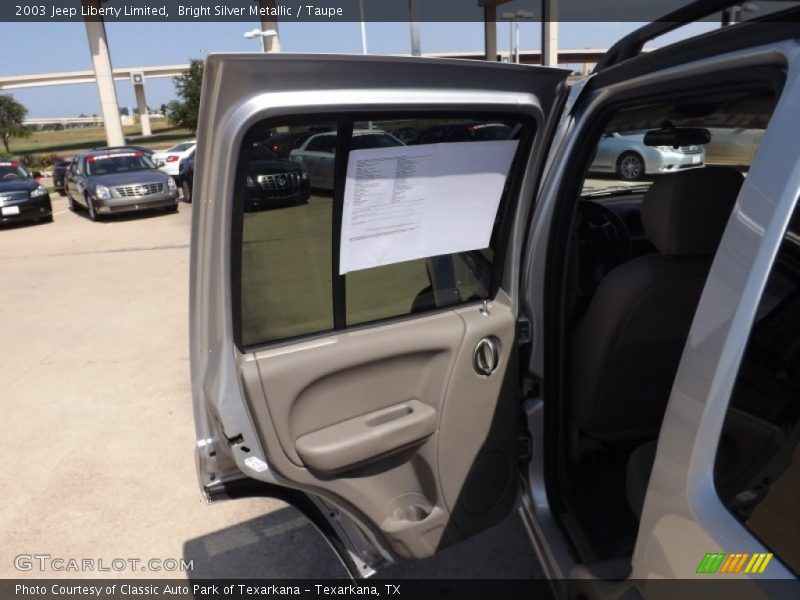 Bright Silver Metallic / Taupe 2003 Jeep Liberty Limited