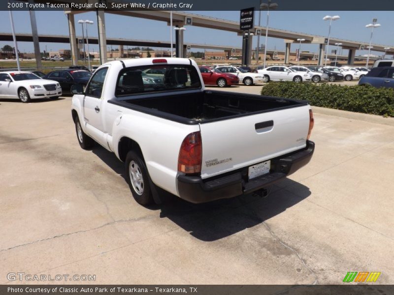 Super White / Graphite Gray 2008 Toyota Tacoma Regular Cab