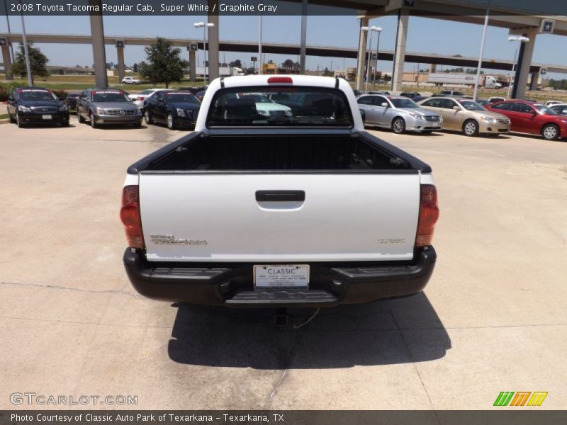 Super White / Graphite Gray 2008 Toyota Tacoma Regular Cab