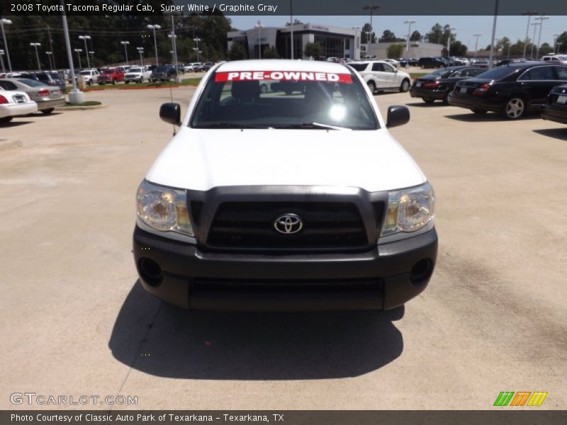Super White / Graphite Gray 2008 Toyota Tacoma Regular Cab