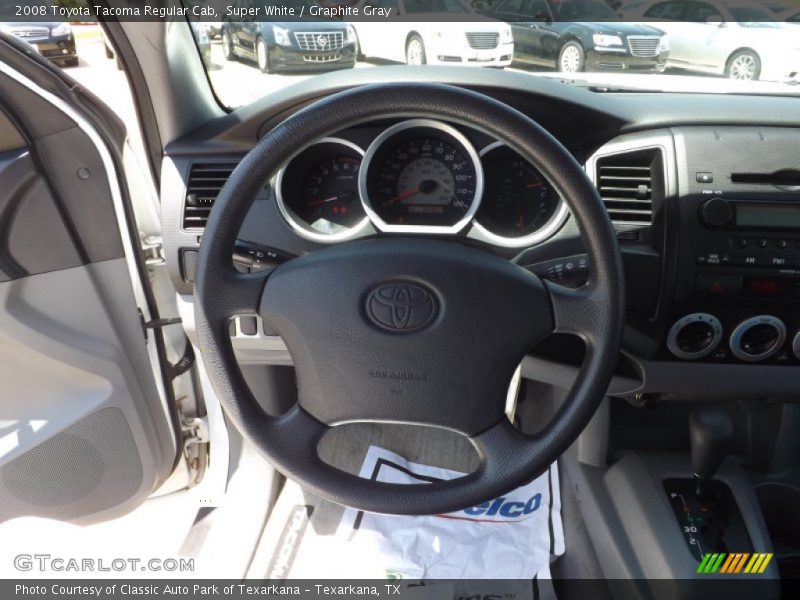 Super White / Graphite Gray 2008 Toyota Tacoma Regular Cab