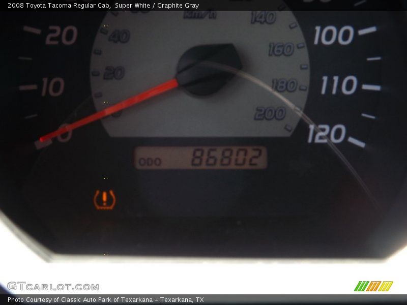 Super White / Graphite Gray 2008 Toyota Tacoma Regular Cab