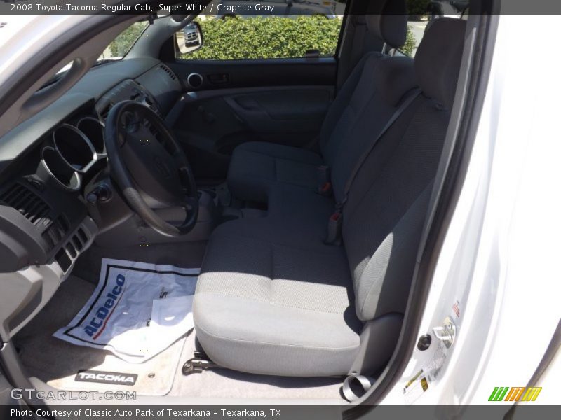 Super White / Graphite Gray 2008 Toyota Tacoma Regular Cab