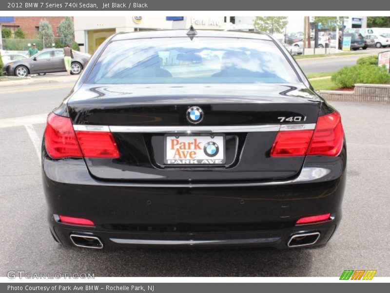 Jet Black / Black 2012 BMW 7 Series 740i Sedan